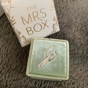 “J” Sage green The Mrs Box